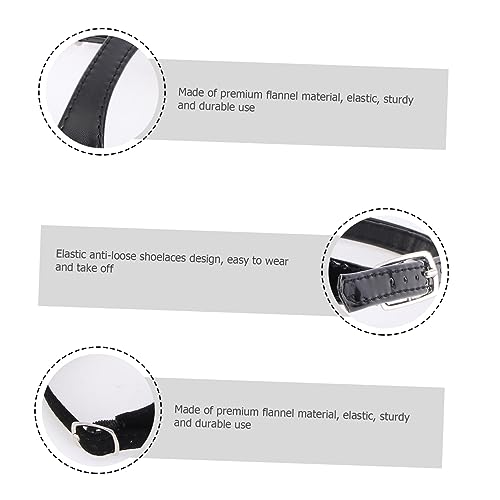 Healvian 3 Paare Schuhriemen Elastisch Abnehmbar Fall Schnürsenkel für High Heels Damen Schwarz Mix von Healvian