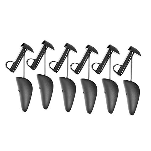 Healvian 3 Paare Schuhunterstützung Stift Bahre Tragen Schuhbaum Shaper Expander Verstellbarer Schuhformer Gestalter Schuhspanner High Heel Schuhdehner Damen Schwarz Aluminiumlegierung von Healvian