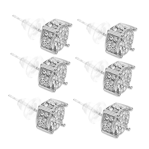 Healvian 3 Paare Zirkonia Ohrringe für Damen Vergoldete Ohrstecker Leicht Hautfreundlich Funkelnde Steine für Perfektes für Freunde Familie Healvian 3 Paare Zirkonia Ohrringe für Damen Vergoldete Ohrstecker Leicht Hautfreundlich Funkelnde Steine für Perfektes für Freunde Familie von Healvian