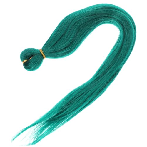 Healvian 3 Rollen Grünes Flechthaar Pre Stretched Kunsthaar Zöpfe Haarverlängerung Weiches Verfilzungsfreies Flechten für Frauen Alltag Party Cosplay von Healvian