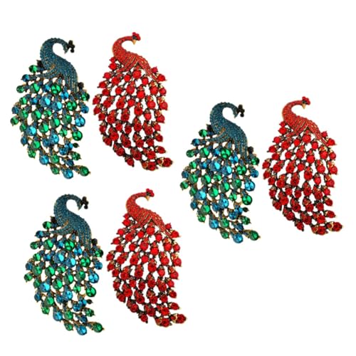Healvian 3 Sätze Broschenzubehör Broschen Für Damen Broschennadeln Broschen Damen Pfauendekorationen Kleidernadeln Schmuck Damenbroschen Hochzeitsbrosche Tierbrosche Dekorative 2 Stück * 3 von Healvian