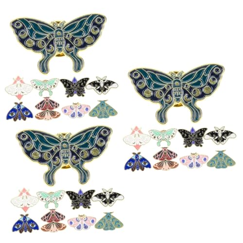 Healvian 3 Sätze Corsage Anzug Tier Brosche Pin Kleidung Brosche Clip Emaille Revers Schmetterlinge Brosche Pin Niedliche Dekoration Brosche Pins Für Kleider Schmetterling Pin 10 Stück * 3 von Healvian