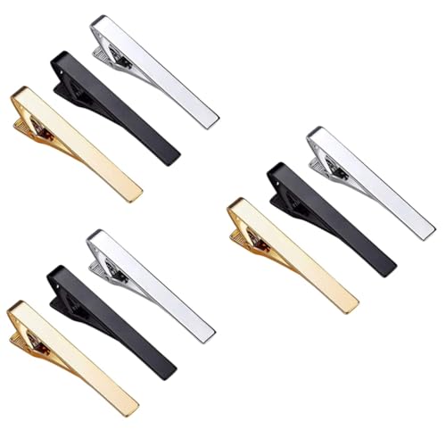 Healvian 3 Sätze Herren Krawattenklammer Stilvolle Krawattenclips Für Hochzeit Business Freizeit Elegantes Accessoire Für Anzüge 3 Stücke * 3 von Healvian