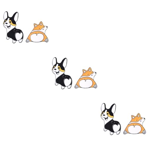 Healvian 3 Sätze Husky Form Brosche Cartoon Hund Anstecker Für Kleidung Für Alltagsmode Und Besondere Anlässe Wie Geburtstage Und Hochzeiten 2 Stück * 3 von Healvian