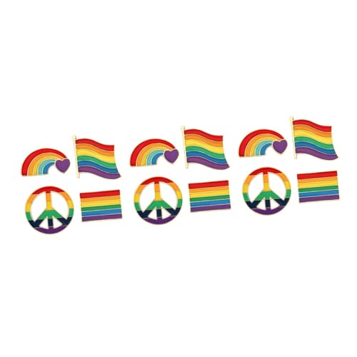 Healvian 3 Sätze Regenbogenbrosche Regenbogen Anstecknadel Regenbogen Anstecknadel Pride Brosche Gay Brosche Mädchen Anstecknadel Hochzeitsdekoration Broschen Für 4 Stück * 3 Healvian 3 Sätze Regenbogenbrosche Regenbogen Anstecknadel Regenbogen Anstecknadel Pride Brosche Gay Brosche Mädchen Anstecknadel Hochzeitsdekoration Broschen Für 4 Stück * 3 von Healvian
