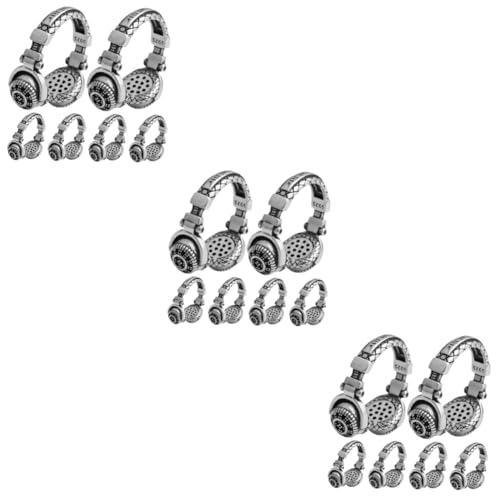Healvian 3 Sätze Ringschmuck Aus Legierung Für Frauen Für Gold Moderinge Punk-ringe Frauen Fingerring Kopfhörerring Offener Verstellbarer Silver 6 Stück * 3 von Healvian