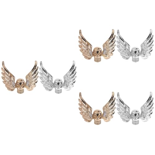 Healvian 3 Sätze Skull Wing Brosche Vintage Anstecker Für Kleidung Schals Hüte Und Rucksäcke Stilvolle Dekoration Für Damen Und Herren Langlebig Und Beeindruckend 2 Stück * 3 von Healvian