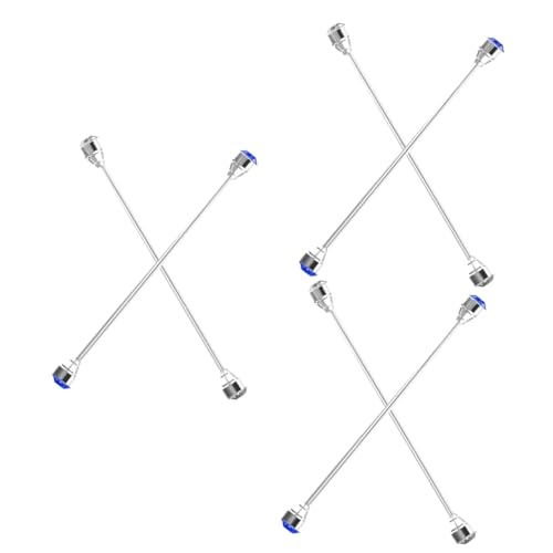 Healvian 3 Sätze Strass Kragennadel Hemd Silberne Krawattennadel Krawattenclip Krawattenrevers Krawattenklammer Für Männer Krawattennadel Für Männer Kragenclips Für 2 Stück * 3 von Healvian