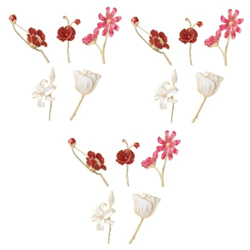 Healvian 3 Sätze Teiliges Blumenförmige Brosche Legierung Dekorative Corsage Für Kleidung Taschen Schals Und Leicht Und Langlebig Für Stilvolle 5 Stück * 3 von Healvian