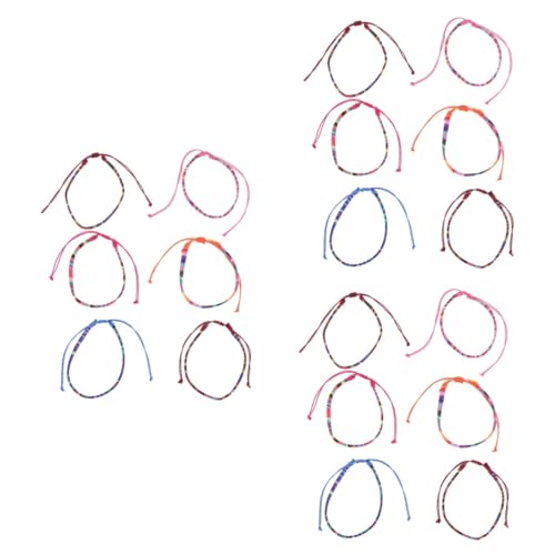 Healvian 3 Sätze Teiliges Boho Fußkettchen Verstellbare Sommer Fußkette Geflochtenem Material Für Damen Herren Farbenfrohes Kreatives Design Für Freunde Familie 6 Stück * 3 von Healvian