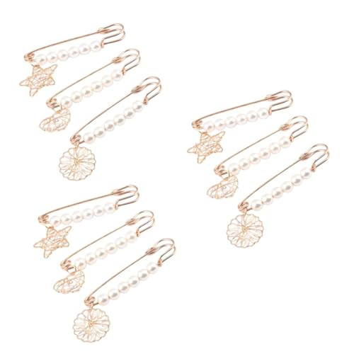 Healvian 3 Sätze Teiliges Broschen Für Damen Perlen Anstecknadeln Stilvolle Kleidung Corsage Modeschmuck Zur Dekoration Von Kleidung Taschen Schals 3 Stücke * 3 von Healvian