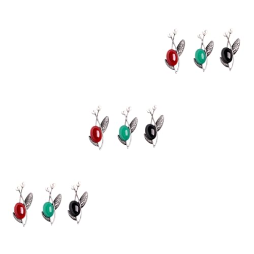 Healvian 3 Sätze Teiliges Damen Broschen Legierung Im Zweig Design Retro Anstecknadeln Für Kleidung Vielseitig Einsetzbar Für Taschen Schals Kleider Langlebig 3 Stück * 3 von Healvian