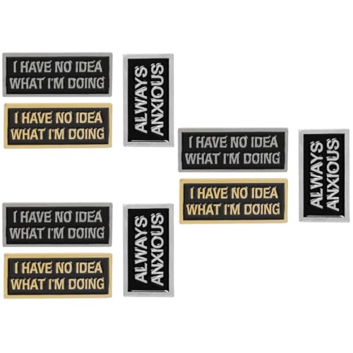 Healvian 3 Sätze Teiliges Kreatives Emaille Broschen Mit Modischen Schriftzügen Für Kleidung Taschen Und Hüte Einzigartige Und Schicke Abzeichen Für Persönlichen Stil 3 Stück * 3 von Healvian