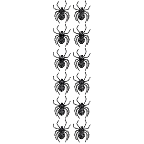 Healvian 3 Sätze Teiliges Spider Brosche Mit Funkelnden Kristallen Halloween Tierbroschen Für Damen Und Herren Als Modisches Accessoire Für Kleidung Und Taschen 4 Stück * 3 von Healvian