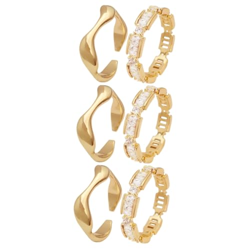 Healvian 3 Sätze Zirkonring -set Verstellbare Offene Ringe Für Frauen Offene Verstellbare Ringe Schmuck Für Damenringe Verstellbare Ringe Für Damen Stahl 2 Stücke * 3 Healvian 3 Sätze Zirkonring -set Verstellbare Offene Ringe Für Frauen Offene Verstellbare Ringe Schmuck Für Damenringe Verstellbare Ringe Für Damen Stahl 2 Stücke * 3 von Healvian