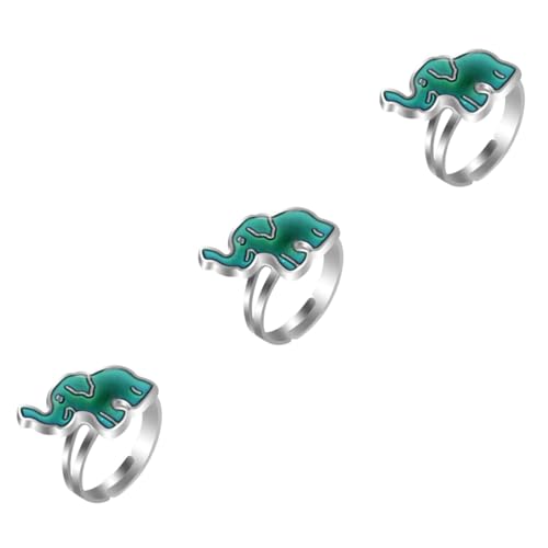 Healvian 3 Stck. Einzigartiger Thermochromer Ring für Verstellbarer Kreativer Fingerring mit Tierischem Design für Stimmungserkennung und bei Anlässen Healvian 3 Stck. Einzigartiger Thermochromer Ring für Verstellbarer Kreativer Fingerring mit Tierischem Design für Stimmungserkennung und bei Anlässen von Healvian