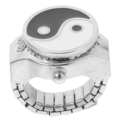 Healvian 3 Stck. Fingeruhr mit Design Elastisches Band Modisches Ring Accessoire für Damen Herren zur Zeitansage für Täglichen Gebrauch Besondere Anlässe von Healvian