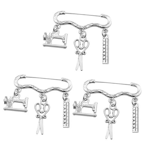Healvian 3 Stck. Kreative Brosche Nähmaschine Design Dekorative Brustnadel für Modeaccessoire für Kleidung Taschen und Rucksäcke für Designer und Freunde Healvian 3 Stck. Kreative Brosche Nähmaschine Design Dekorative Brustnadel für Modeaccessoire für Kleidung Taschen und Rucksäcke für Designer und Freunde von Healvian