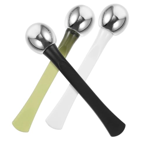 Healvian 3 Stück Augenmassage Stick aus Langlebigem mit Glatter Oberfläche Doppelseitig mit Creme Löffel und Rollstab Fördert für Zuhause und Profi Beauty Anwendung Geeignet Healvian 3 Stück Augenmassage Stick aus Langlebigem mit Glatter Oberfläche Doppelseitig mit Creme Löffel und Rollstab Fördert für Zuhause und Profi Beauty Anwendung Geeignet von Healvian