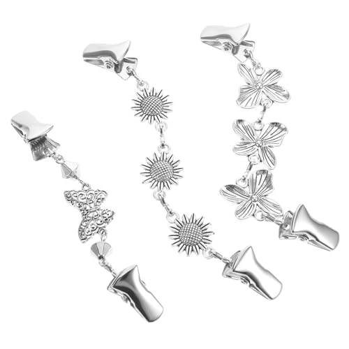 Healvian 3stücke Kleiderclip Aus Pulloverclips Schalkragenclips Retro-cardigankragenclips Hemdclips Dekorative Kleidungsclips Für Pullover Kleider Schals Und Hemden von Healvian