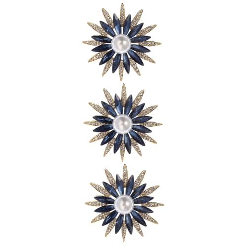 Healvian 3 Stück Brosche für Frauen Männer Corsage Pin für Kleidung Schal Anzug Cardigans Stilvolles Accessoire mit Feiner Handwerkskunst Sicherem Verschluss Besondere Anlässe von Healvian