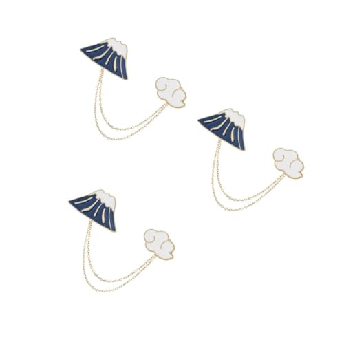 Healvian 3 Stück Cartoon Brosche Niedliche Berg Anstecknadeln Kleidung Accessoires für Damen Herren Dekorative Anstecker für Shirts Schals Leicht Langlebig von Healvian