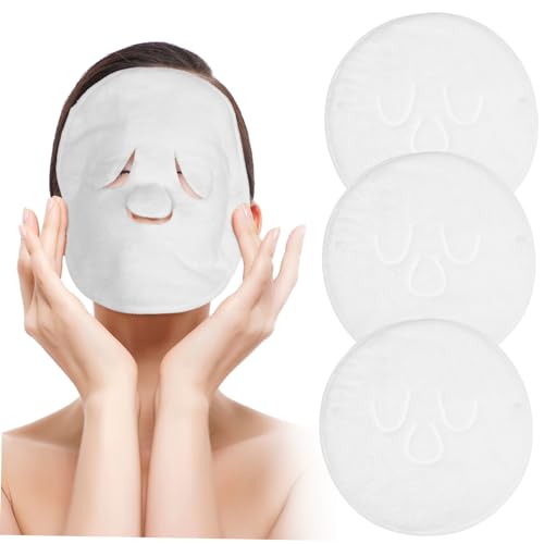 Healvian 3 Stück Gesichtsmaskentücher Dampf Gesichtsmaskenhandtücher Für Frauen Verstellbare Riemen Heißkompressen Handtuch Multifunktional Spa Gesichtshandtuch Für von Healvian