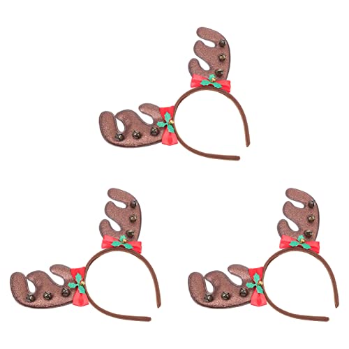 Healvian 3stücke Weihnachts-antler Haarschmuck Mit Verspielte Haarreifen Für Festliche Anlässe Für Weihnachtsfeiern Und Kostümpartys von Healvian