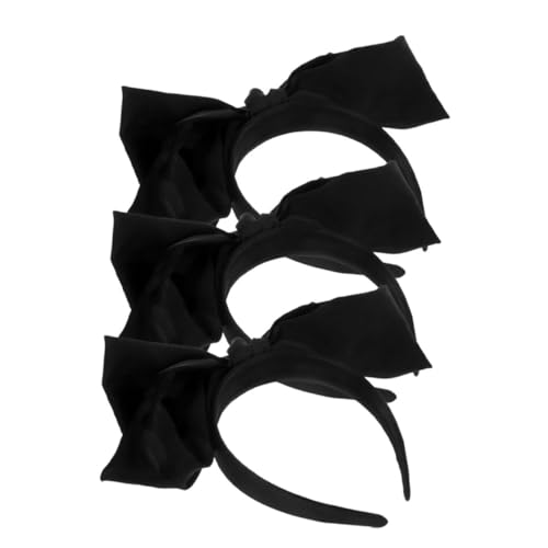 Healvian 3 Stück Große Schleifen Stirnbänder für Damen Stilvolle Haarschmuck für Partys Alltag und Fotoshootings von Healvian