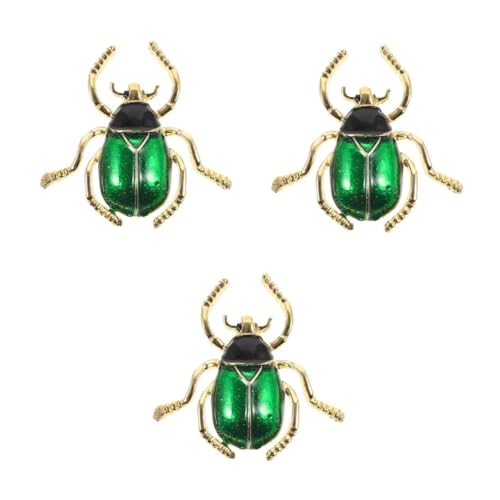 Healvian 3 Stück Grüne Emaille Brosche Langlebiger Legierung Anstecknadel für Hut Kleidung und Tasche Robustes und Stilvolles Accessoire für Damen und Herren von Healvian