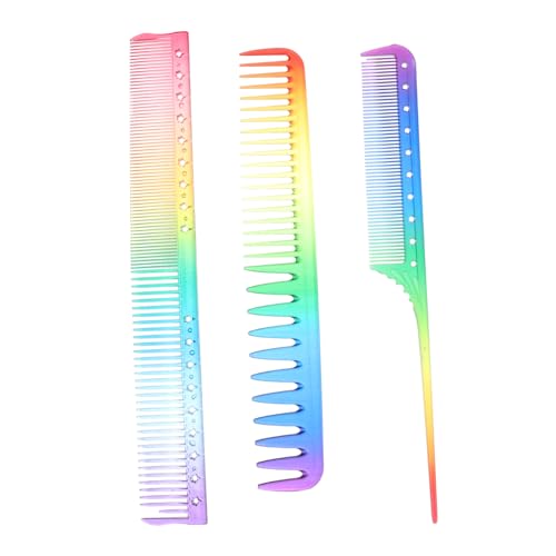 Healvian 3 Stück Haarschneidekamm Antistatische Friseur Haarkämme Tragbarer Styling Kamm Für Männer Und Frauen Für Friseursalons Und Zuhause Kammset Für Haarstyling Und Haarschnitt von Healvian