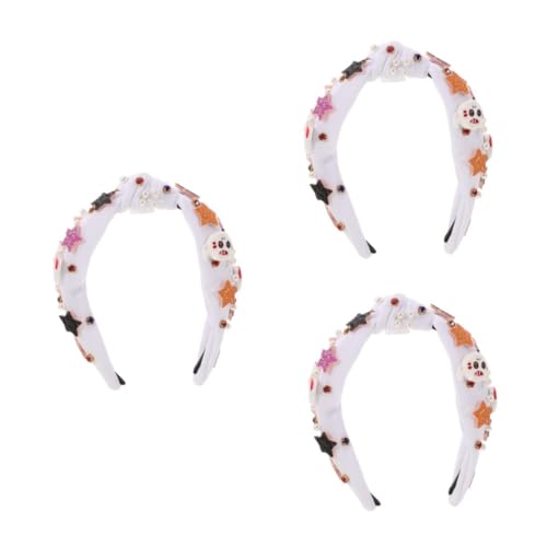 Healvian 3 Stück Halloween Perlen Haarreif mit Strass Verziertes Kostüm Haarband für Halloween Gothic Partys Accessoire für Feste und Feiern Healvian 3 Stück Halloween Perlen Haarreif mit Strass Verziertes Kostüm Haarband für Halloween Gothic Partys Accessoire für Feste und Feiern von Healvian