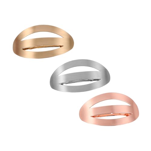 Healvian 3 Stück Hohle Haarspangen Aus Metall Gebogene Zopfklammern Seitliche Haarnadel Geometrische Haarspange Schwarze Klauenklammer Verschiedene Haarspangen Für Damen Gebogene von Healvian