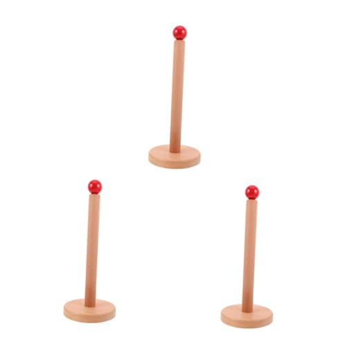 Healvian 3 Stück Holz Haargummi Halter Hochwertiger Scrunchies Organizer Japandi Stil Minimalistisch Glatt Verarbeitet Für Mädchen Und Frauen Desktop Zubehörständer von Healvian