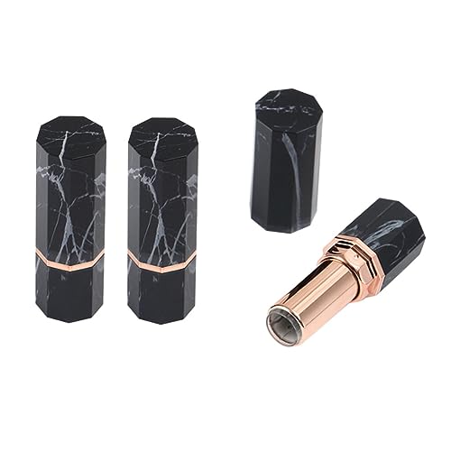 Healvian 3stücke Marmorierte Lippenstift-tuben Stylische Leere Lippenstift-verpackung Kreative Mini Oberflächen Röhrchen Für Frauen Tragbar Und Leicht Für Reisen Hochwertiges Design von Healvian