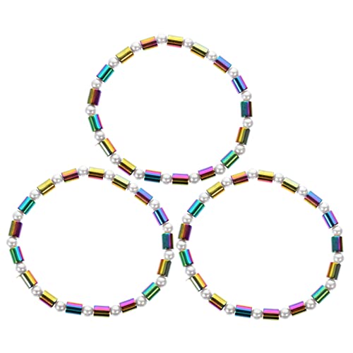 Healvian 3stücke Magnetische Fußkettchen Aus Zarter Kette Mit Elastischem Seil Robust Und Langlebig Für Jeden Anlass Glänzend Und Komfortabel Tragen von Healvian
