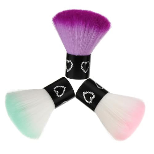Healvian 3 Stück Make Up Pinsel Puderpinsel Blusher Pinsel Powder Brush für Mineral Foundation Bronzer Weiche Synthetische Borsten Leicht Tragbar für Frauen und Make Up von Healvian
