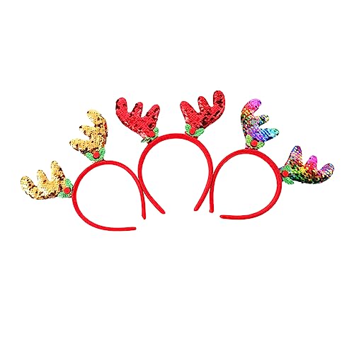 Healvian 3 Stück Pailletten-Geweih-Stirnband Pailletten Geweih Stirnbänder Hirschgeweih Stirnband christmas haarreif weihnachts haarreifen Party-Haarreifen Weihnachtsfrisuren Plastik Healvian 3 Stück Pailletten-Geweih-Stirnband Pailletten Geweih Stirnbänder Hirschgeweih Stirnband christmas haarreif weihnachts haarreifen Party-Haarreifen Weihnachtsfrisuren Plastik von Healvian