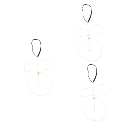 Healvian 3 Stück Perlen Kette Mehrschichtige Oberschenkel Kette für Damen Körper Schmuck für Strand Tanz Partys Robustem Legierungs Elastischem Material Leicht Tragbar Dehnbar von Healvian