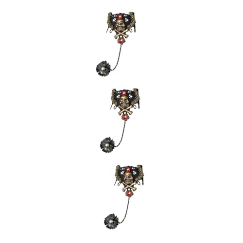 Healvian 3 Stück Piraten Skull Handkette mit Schwarzer Spitze Leichtes Damen Armband für Halloween Party Langlebiges Gothic Accessoire mit Piratenschmuck Design für Halloween Feiern Healvian 3 Stück Piraten Skull Handkette mit Schwarzer Spitze Leichtes Damen Armband für Halloween Party Langlebiges Gothic Accessoire mit Piratenschmuck Design für Halloween Feiern von Healvian