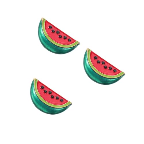 Healvian 3 Stück Retro Kreative Wassermelonen Brosche aus Legierung Modisches Schmuckaccessoire für Frauen Mini Frucht Design Langlebig und Vielseitig für Alltag Party und Festliche Anlässe von Healvian