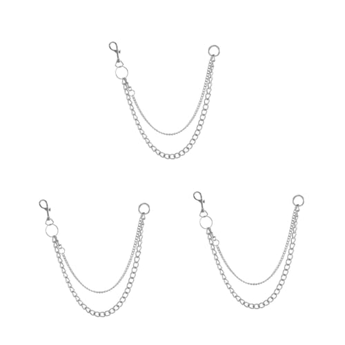 Healvian 3 Stück Retro Metall Jeans Kette für Damen Punk Hip Hop Taillenkette Stylische Körperkette für Hosen für Pants für Gothic Rock Outfits Langlebiges Material Healvian 3 Stück Retro Metall Jeans Kette für Damen Punk Hip Hop Taillenkette Stylische Körperkette für Hosen für Pants für Gothic Rock Outfits Langlebiges Material von Healvian