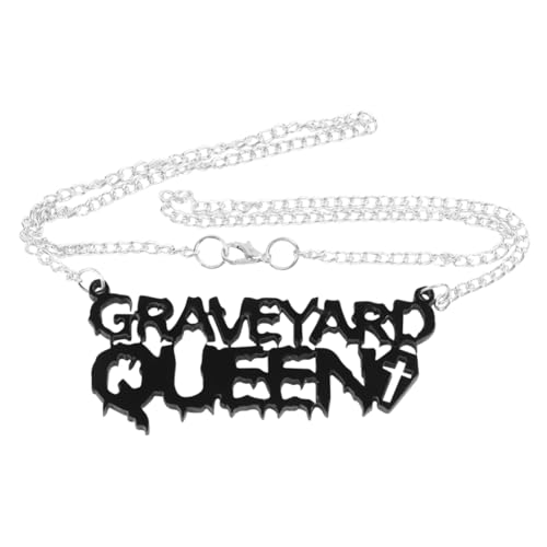 Healvian 3 Stück Schwarze Buchstaben Halskette mit Hängendem Halloween Anhänger Modischer Schmuck für Damen und Herren Eleganter Graveyard Stil für Partys und Festliche Anlässe Healvian 3 Stück Schwarze Buchstaben Halskette mit Hängendem Halloween Anhänger Modischer Schmuck für Damen und Herren Eleganter Graveyard Stil für Partys und Festliche Anlässe von Healvian