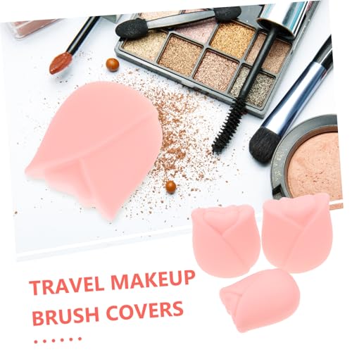 Healvian 3 Stück Silikon Make up Pinselhalter Wiederverwendbare Pinselabdeckungen Staub Wasserschutz Tragbare Reise Kosmetik Pinsel Organizer Rosa Healvian 3 Stück Silikon Make up Pinselhalter Wiederverwendbare Pinselabdeckungen Staub Wasserschutz Tragbare Reise Kosmetik Pinsel Organizer Rosa von Healvian