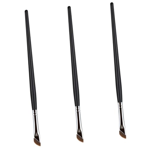 Healvian 3 Stück Teiliges Augenbrauen und Eyeliner Pinselset Ergonomische Make Up Tools für Präzise Anwendung für Zuhause und Unterwegs Leicht zu Reinigen und Vielseitig Einsetzbar von Healvian