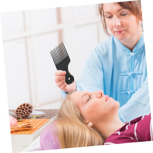 Healvian 3 Stück Teiliges Breiter Zahnkamm für Dickes Lockiges Haar Glatte Polierte Zähne zum Entwirren und Styling Professioneller Friseurkamm für Damen und Herren Schwarzes von Healvian