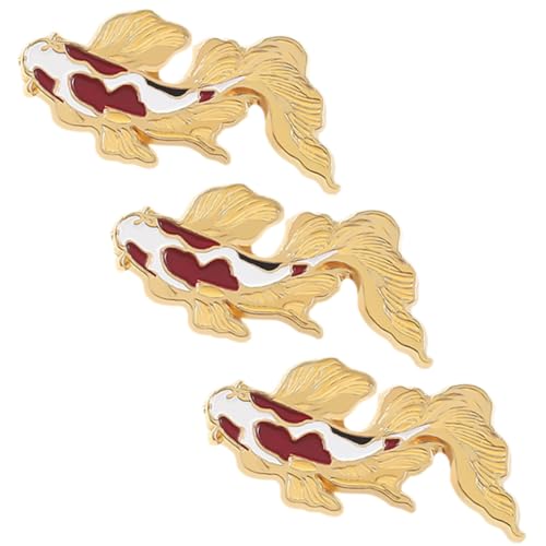 Healvian 3stücke Kleiderbrosche Metallnadel Hutnadel Für Männer Frauen Broschennadel Für Frauen Anzugbrosche Metallbrosche Kragennadel Nadel Für Kleidung Emaille-nadel Broschennadel Für Hut von Healvian