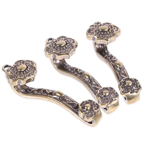 Healvian 3 Stück Teiliges Chinesisches Ruyi Schlüsselanhänger Hochwertigem Messing Langlebig und Sicher für DIY Schmuckherstellung und Kreative Bastelprojekte Traditionelles Feng Shui von Healvian