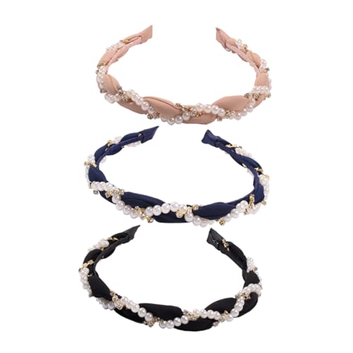 Healvian 3 Stück Teiliges Damen Haarreif mit Perlenoptik Langlebige Haarschmuck Accessoires in Schwarz und Dunkelblau Vielseitig für Alltag Party und Festliche Anlässe Geeignet Healvian 3 Stück Teiliges Damen Haarreif mit Perlenoptik Langlebige Haarschmuck Accessoires in Schwarz und Dunkelblau Vielseitig für Alltag Party und Festliche Anlässe Geeignet von Healvian