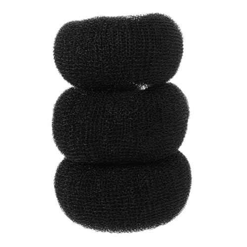 Healvian 3 Stück Teiliges Dutt Haarnadeln Schwarz Haarschmuck Damen Bun Shaper Einfach zu Verwenden Langlebig für Hochzeit Geburtstag Alltagsfrisuren von Healvian